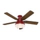 preview thumbnail 2 of 20, Hunter 52" Mill Valley Outdoor Low Profile Ceiling Fan with LED Light Kit and Pull Chain, Damp Rated