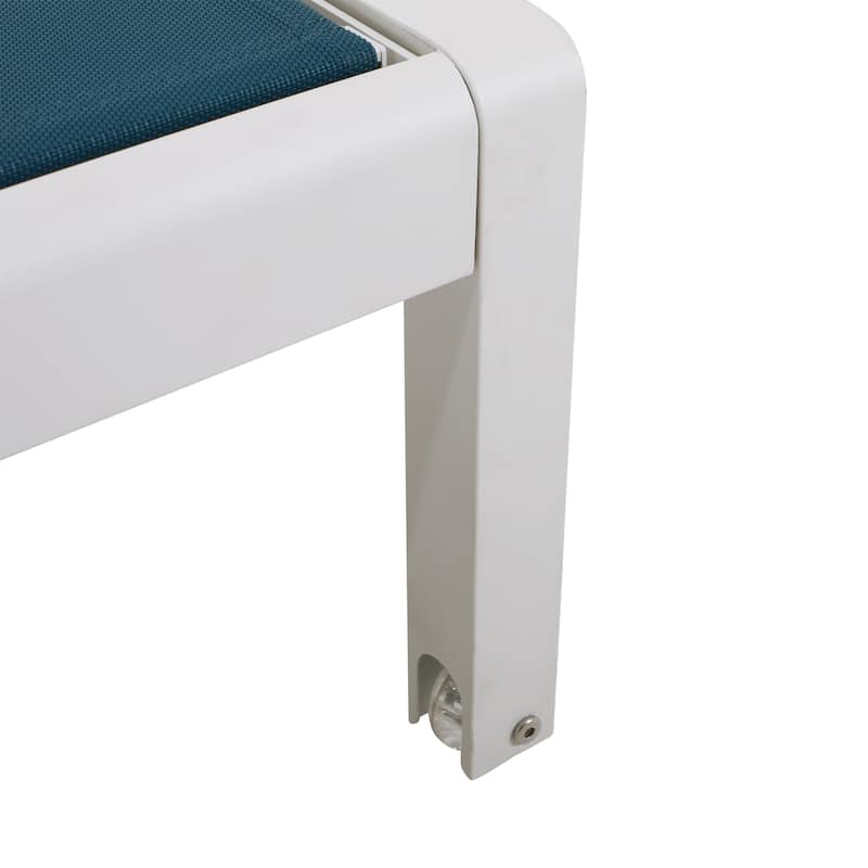 Cape Coral Outdoor Aluminum Chaise Lounge (Set of 2) by Christopher Knight Home - 77.56" D x 25.20" W x 11.80" H