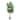 6ft Real Touch Artificial Fiddle Leaf Fig Tree in Black Pot - 72" H x 25" W x 25" DP