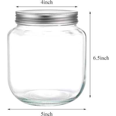 Gallon Glass Jar with Metal Lid