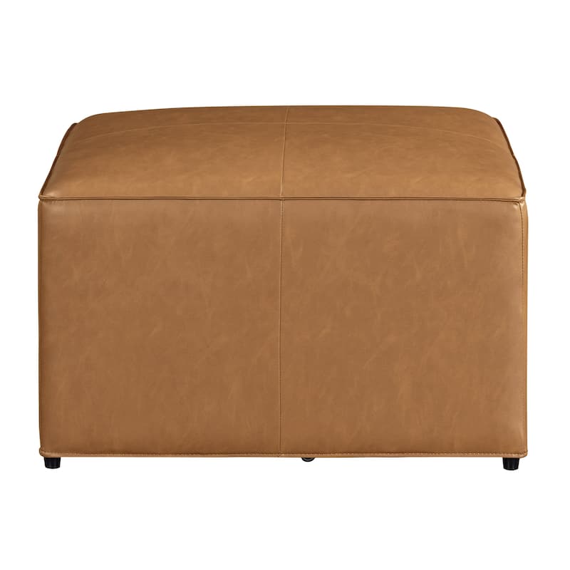 Studio Living Hanson Storage Ottoman in Faux Leather