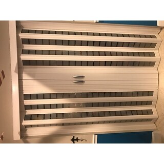 Homestyle Metro White with Frosted Squares Insert Folding Door ... Homestyle Metro White with Frosted Squares Insert Folding Door ...