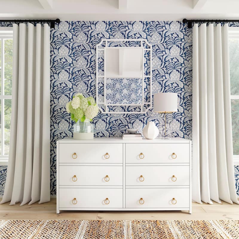 Butler Lark 6 Drawer Chest - White
