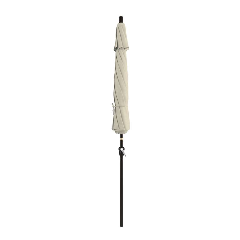 California Umbrella 9' Rd Alum Crank Open Auto Tlit Patio Umbrella