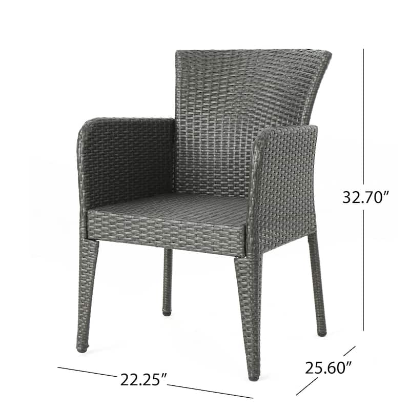 Modern Wicker Dining Chairs set of 2