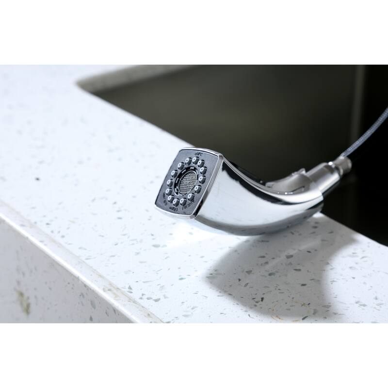 Ultra Faucets Quest Collection Single-Handle Kitchen Faucet With Pull-Down Spray