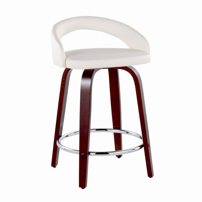 Grotto Upholstered 24" Fixed-Height Counter Stool - Set of 2