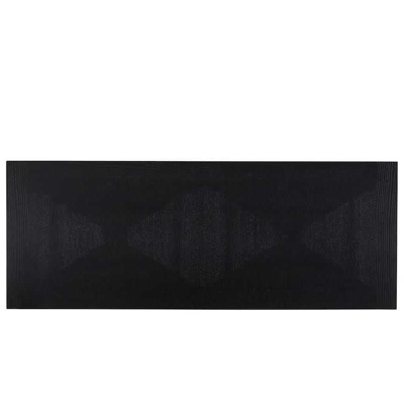 Cheyenne Black and Gold Metal Base Sofa Table by iNSPIRE Q Modern