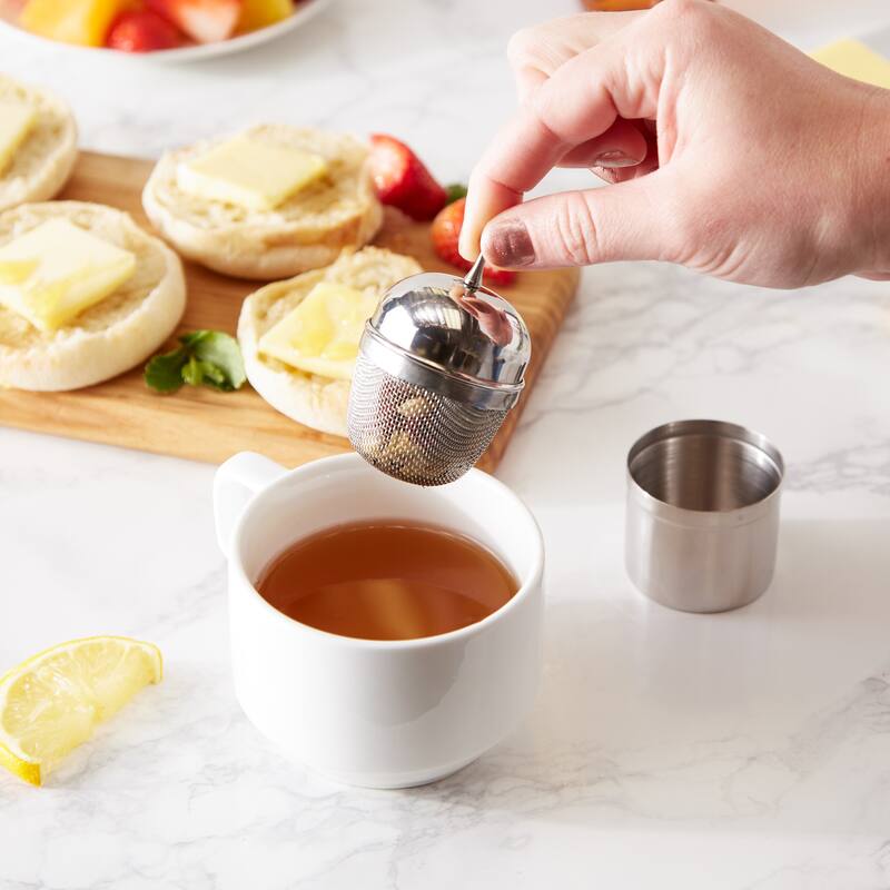 0.5-Cup Stainless Steel Mesh Floating Infuser - Large Mesh Floating Infuser, 1/2-Cup Capacity