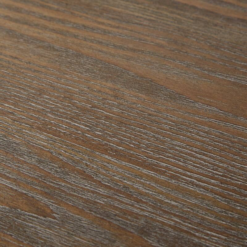 Roomfitters 60-Inch Industrial Accent Desk, Reclaimed Gray Wood Finish with Side Shelving and Black Metal Base