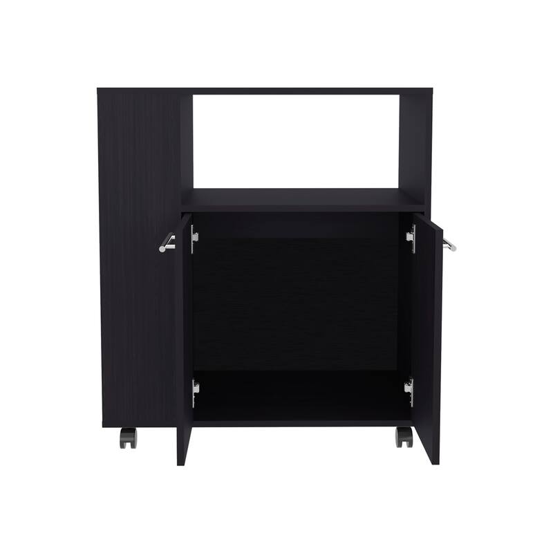 Kitchen cart, 2 Doors, 3 Shelves, 4 Wheels