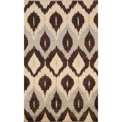 Modern Abstract Gabbeh Kashkoli Oriental Area Rug Wool Hand-knotted - 3'0" x 4'10"
