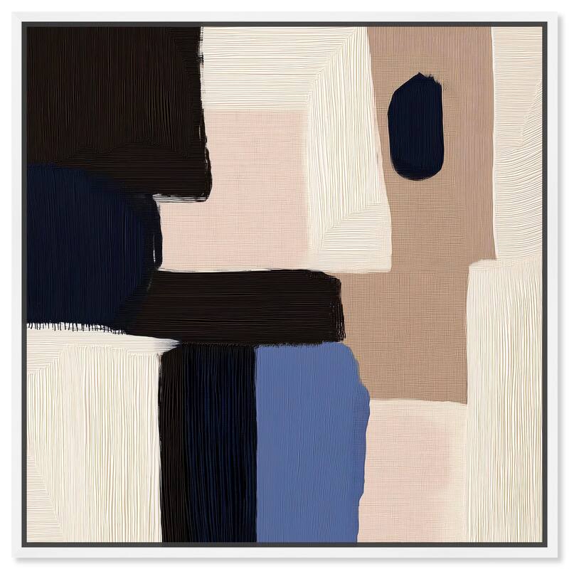 Blue Quietude II Canvas by Art Remedy - White - 16" x 16"