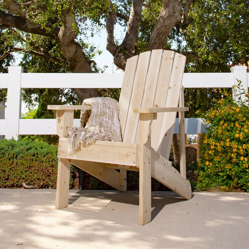 Laguna Outdoor Weather Resistant Wood Patio Adirondack Wood Chair