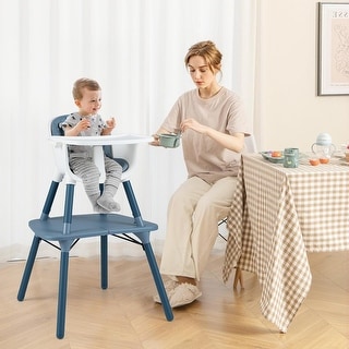 5 in 1 Convertible Highchair w/Removable Tray for Babies & Toddlers