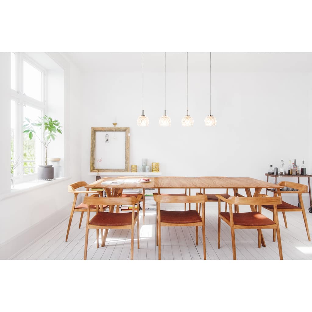 SAFAVIEH Lighting Mura Pendant - 30.5"x4.5"x11.25-79.25" - Antique White - 31Wx5Dx79H