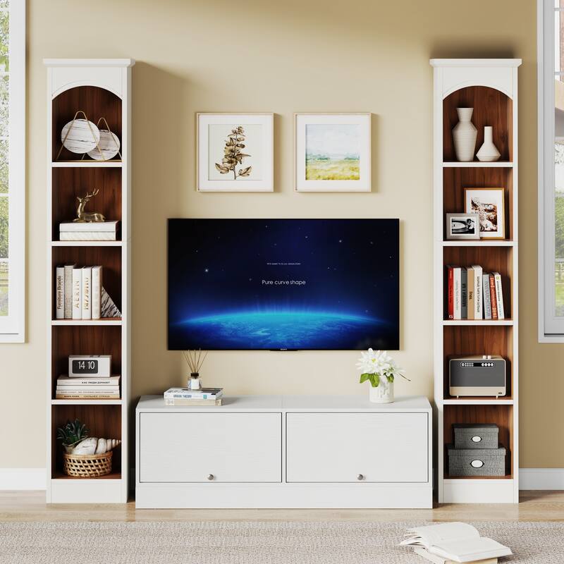 70.9 Inches 5-tier Tall Narrow Bookcase Cube Bookshelf with Storage