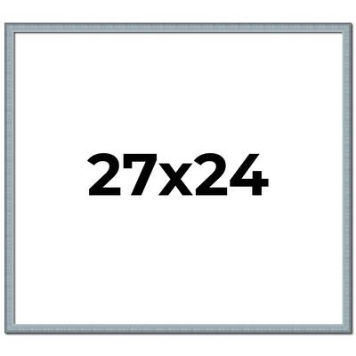 27x24 Frame Rustic Sky Blue Solid Wood Picture Frame | 0.75 Inch