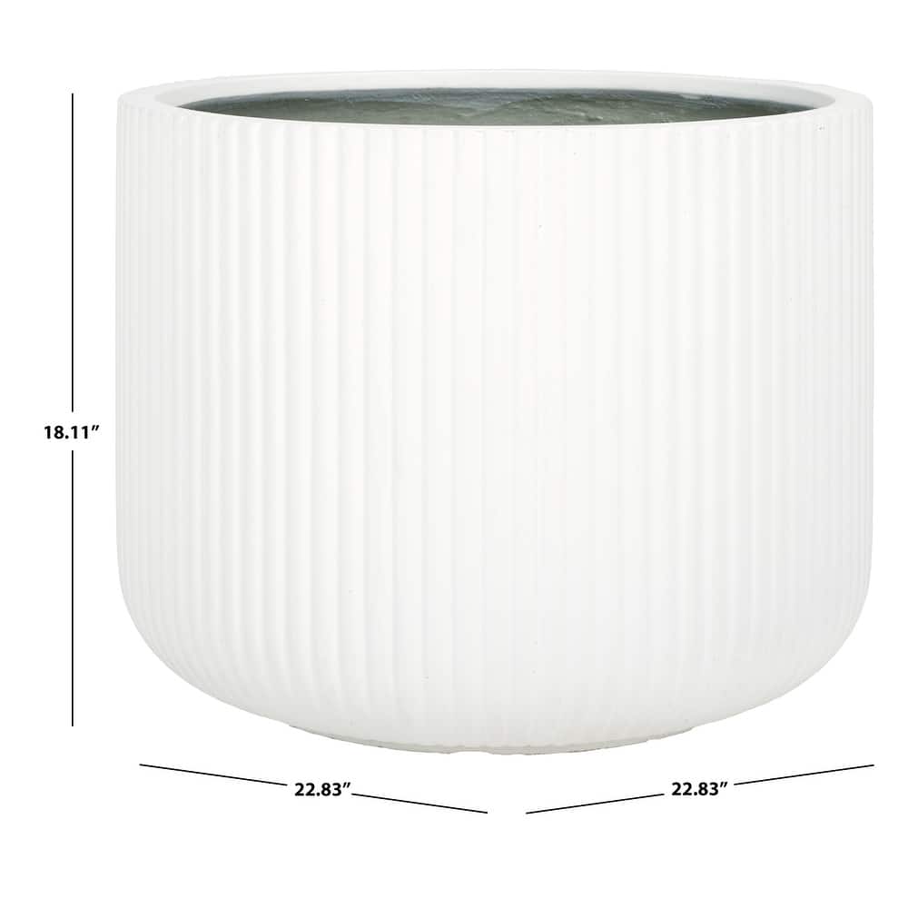 SAFAVIEH Outdoor Living Lucca Large Planter Pot - 23"W x 23"D x 18"H