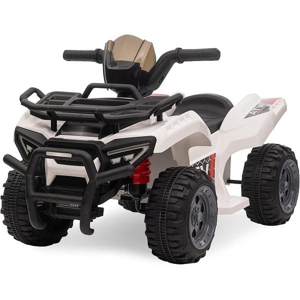 slide 2 of 6, Ride on Toy Car for Toddlers w/1.8 Mph Speed White