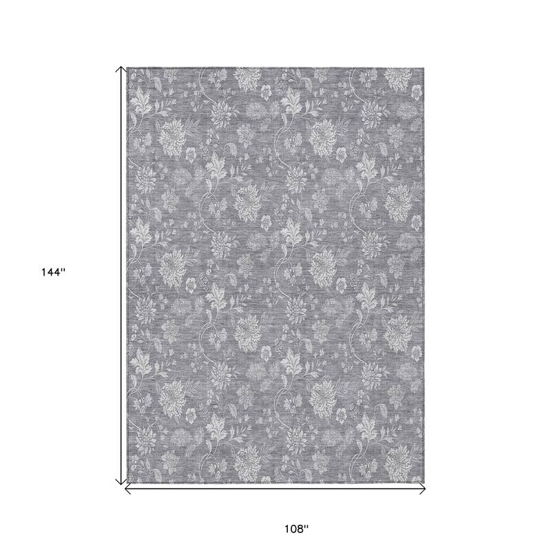 HomeRoots Floral Transitional Rectangle Outdoor Rug