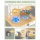 preview thumbnail 3 of 5, Green Kids Play Kitchen, Wooden Kitchen Playset for Kids Ages 3+, Toys Kitchen Small Pretend Play Kitchen for Toddlers