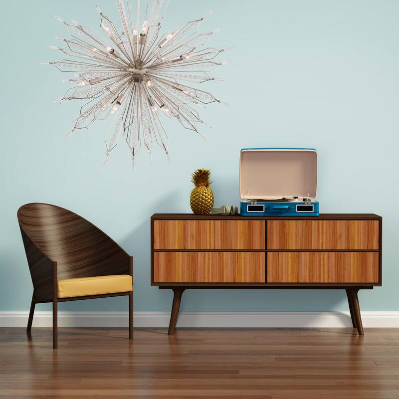 Varaluz Orbital Pendant - 36"D x 36"W x 37"H - Gold Dust - Gold Dust