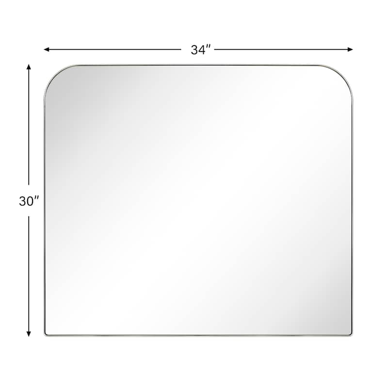 TEHOME Decole Arch Metal Wall Mirror