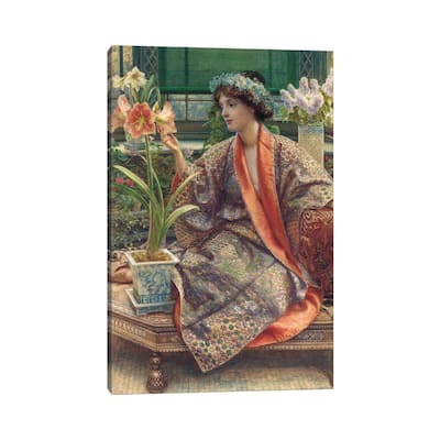 iCanvas "A Hot-House Flower, 1909" by Edward John Poynter Canvas Print