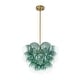 preview thumbnail 45 of 63, Glam Single-light Dining Room Glass Globe Bubble Chandelier - 17.7 in