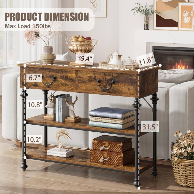 Console Table with Drawers