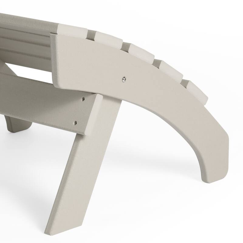 Polytrends Altura Outdoor Adirondack Folding Ottoman