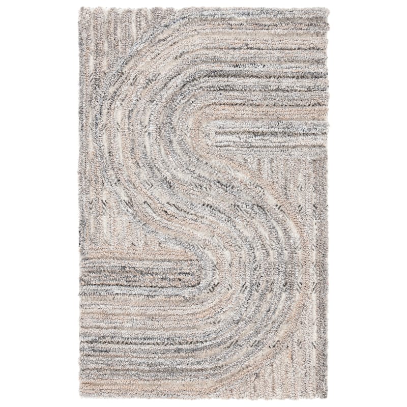 SAFAVIEH Handmade Southampton Catena Abstract Wool Rug - 2' x 3' - Beige - Rectangle