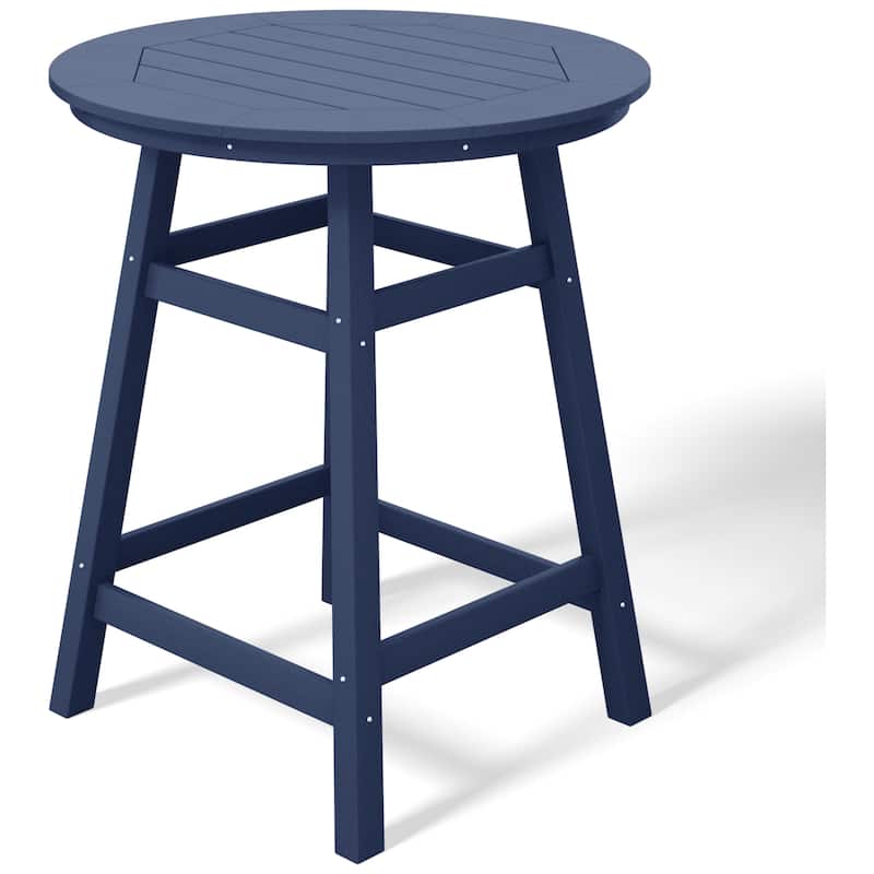 Polytrends Laguna Hdpe All Weather Outdoor Patio 35" Round Counter Table