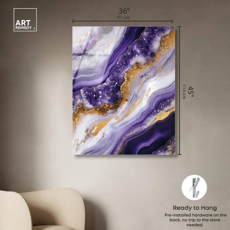 Gemstone Labyrinth I Acrylic by Art Remedy, Ready to Hang