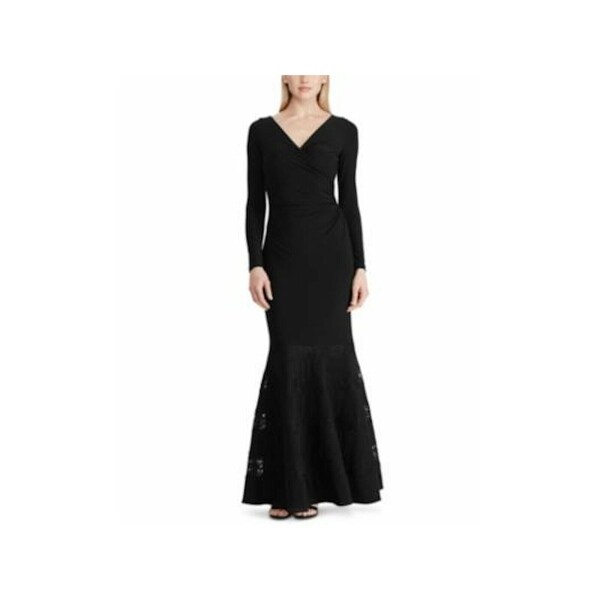 ralph lauren black long sleeve dress