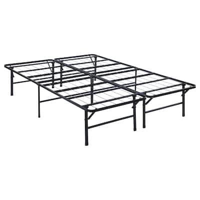 Mabel Metal Mattress Support Platform Bed Black