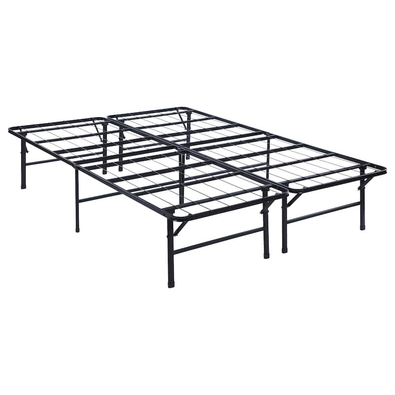 Mabel Metal Mattress Support Platform Bed Black
