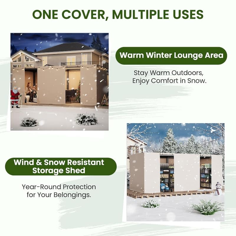 Outdoor Louvered Pergola with Optional Winter Cover Accessory | Adjustable Aluminum Hardtop Gazebo Includes Curtains & Netting