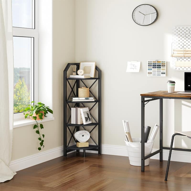 47.6" Corner Shelf - 11.8"D x 11.8"W x 47.6"H