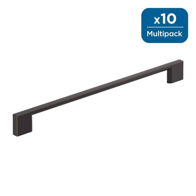 Amerock Cityscape Cabinet or Furniture Pull - 10-1/16 inch (256mm) Center-to-Center - Oil Rubbed Bronze