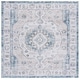 preview thumbnail 2 of 13, SAFAVIEH Arizona Sevtap Vintage Rug 6' Square - Grey/Blue - Square