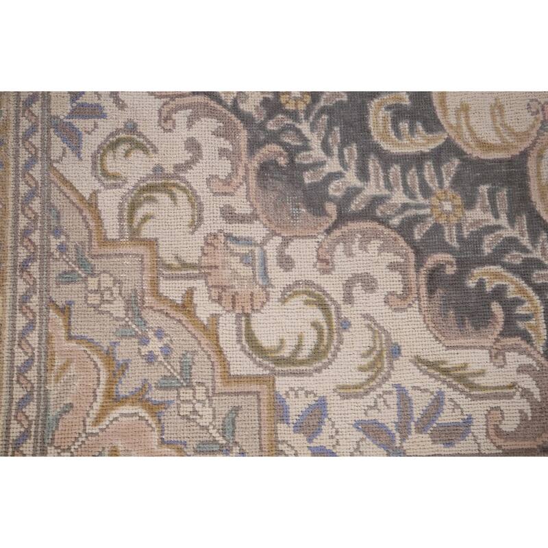 Tabriz Persian Vintage Area Rug Hand-Knotted Wool Carpet - 9'7" x 12'3"