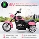 preview thumbnail 3 of 7, 6V Powered Toddler 3-Wheel Motorbike Ride On Toy with Horn and Headlight - 36" x 19" x 25" (L x W x H)