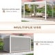 preview thumbnail 37 of 188, EROMMY Outdoor Louvered Pergola Gazebo with Adjustable Aluminum Rainproof Roof