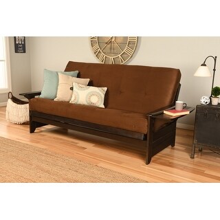 Copper Grove Dixie Espresso Full-size Futon Set with Bonded Leather Innerspring Mattress