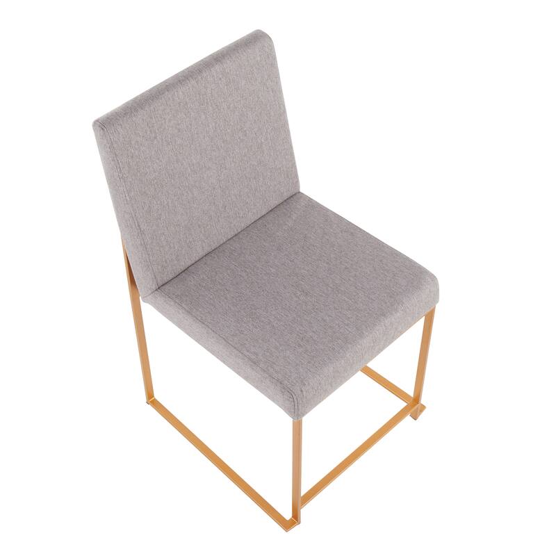 Silver Orchid Forrest Gold High Back Dining Chair - Set of 2