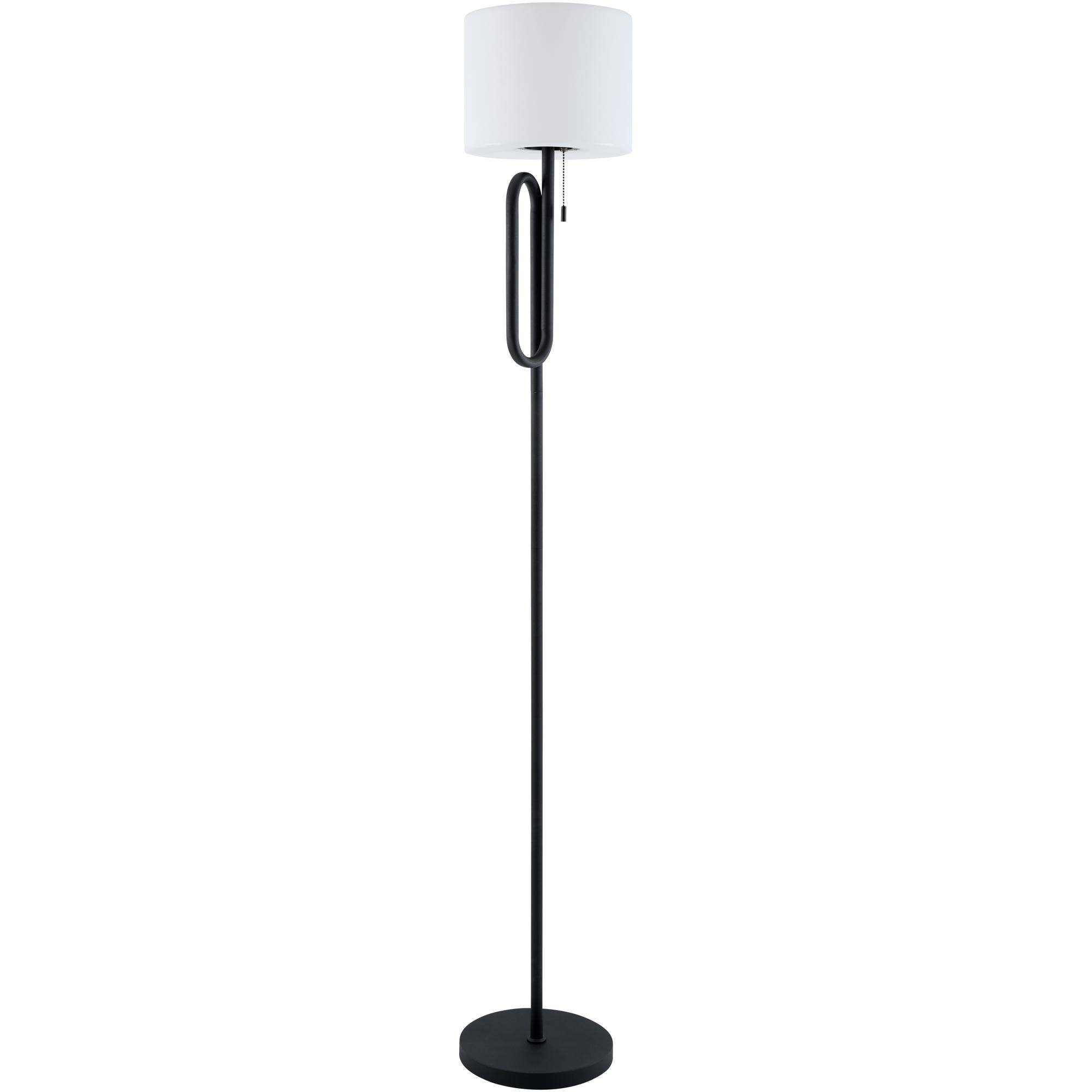 Livabliss Clamora Modern Accent Floor Lamp - 60"H x 10"W x 10"D
