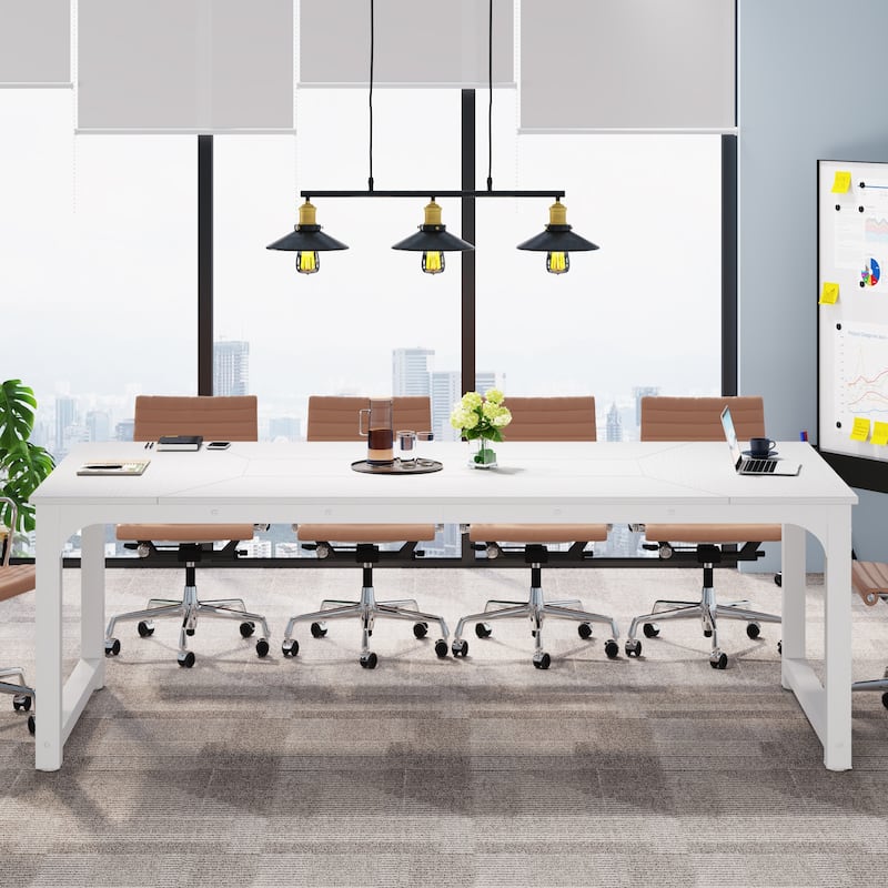 78.7 Inches Large Computer Desk, Modern Office Executive Desk