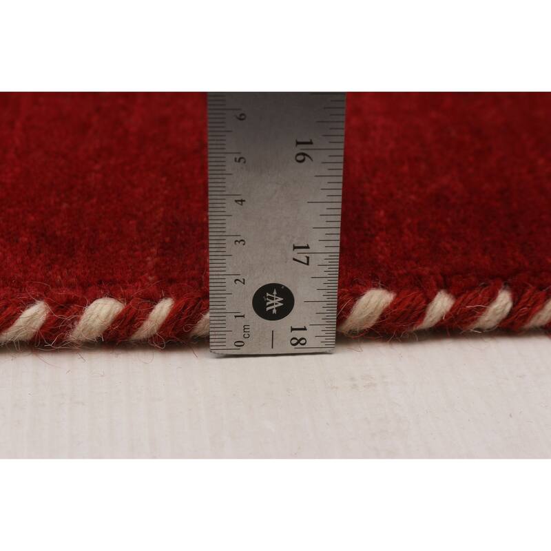 Kashkuli Gabbeh Red Rug 2'7" x 11'4" - 2'7 x 11'4